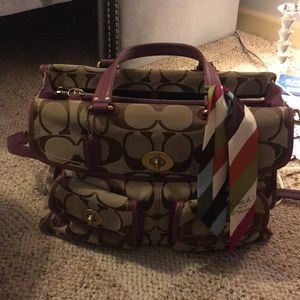Coach legacy tote purple 65th anniversary